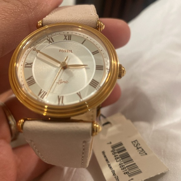 Fossil Gold and Beige Watch NWT - Picture 2 of 4